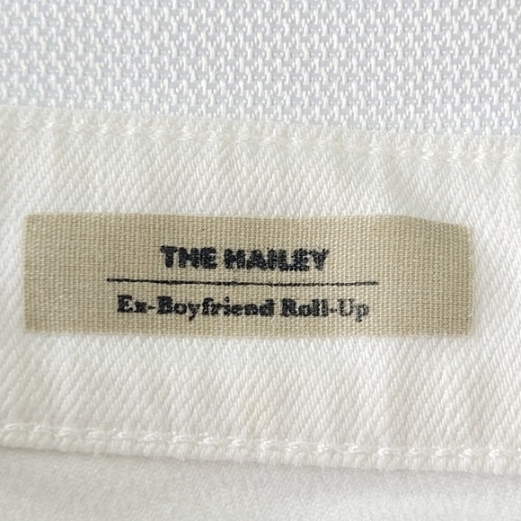 AG Adriano Goldschmied White The Hailey Ex-Boyfriend roll up Jean Shorts size 26 - Picture 6 of 13